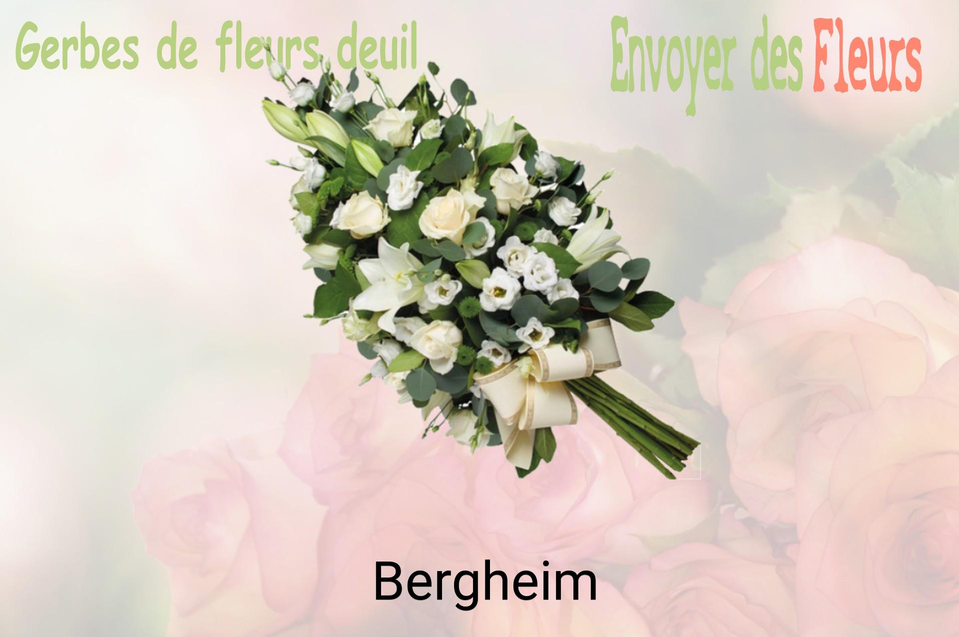 Gerbe de fleurs de deuil livrée à Bergheim